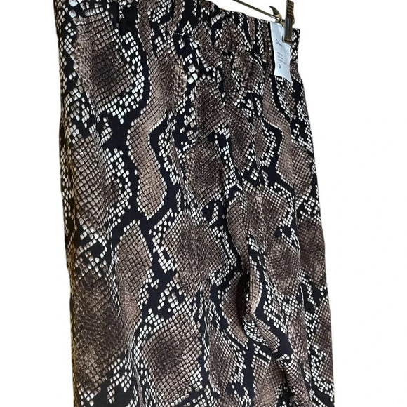 Babaton Women's Brown Snakeskin Conan Mid-Rise Slim Leg Ankle Length Size 2 NWT - Picture 13 of 14